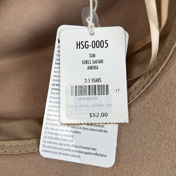 Millymook Hat Girls Safari Ameka Wool Felt 50+ UPF Girls Age 2-5 years - Picture 7 of 9